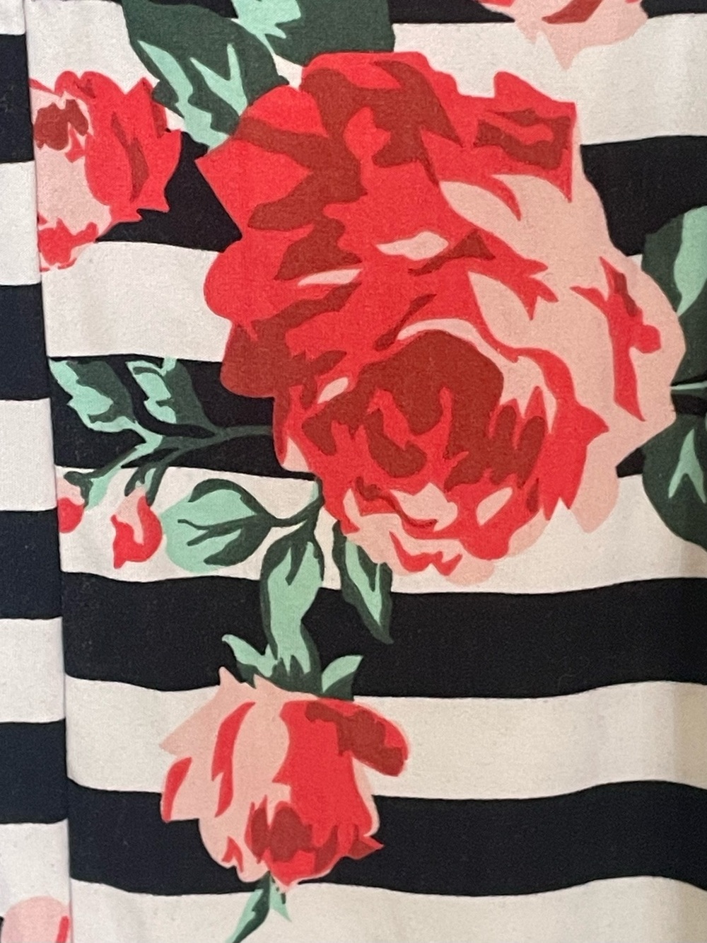 Bobbie Brooks Size XL Striped Pink Floral Dress - Picture 4 of 5